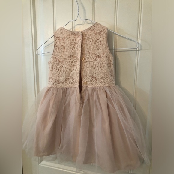 Blush Pink lace and tulle flower girl dress size 3T - Picture 5 of 5